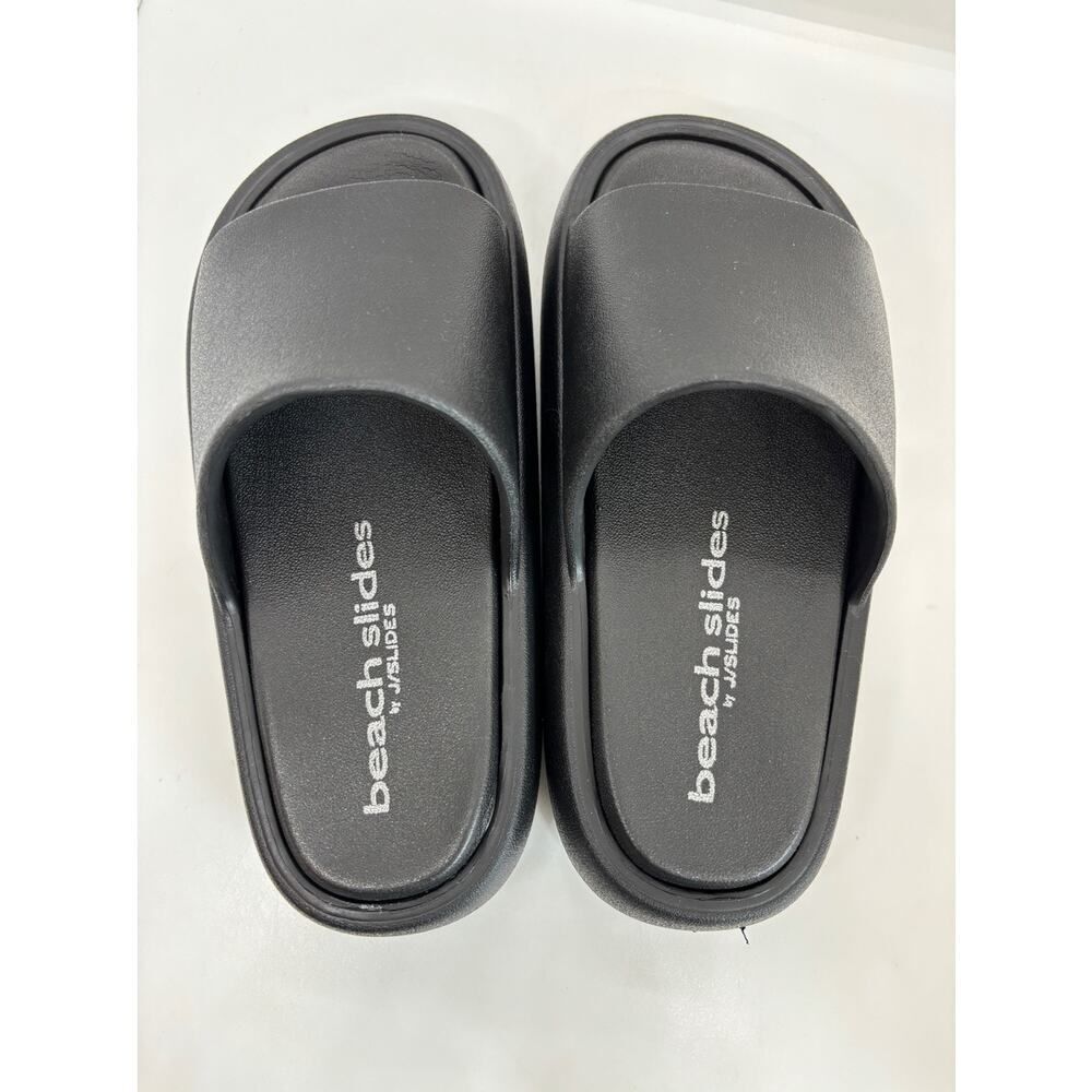 NWB J Slides Beach Slides Black Eva Squish Size US 6 M - Picture 5 of 9
